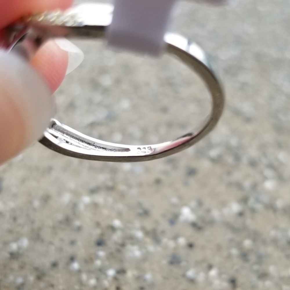 Two Tone 18kt Gold and Silver Ring - Picture 5 of 6